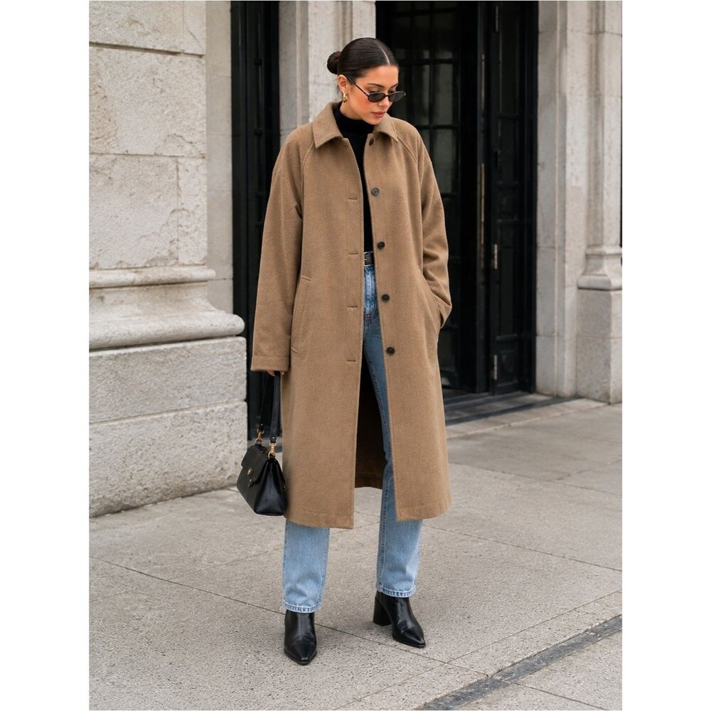 GAP Long Camel Brown Trench Coat